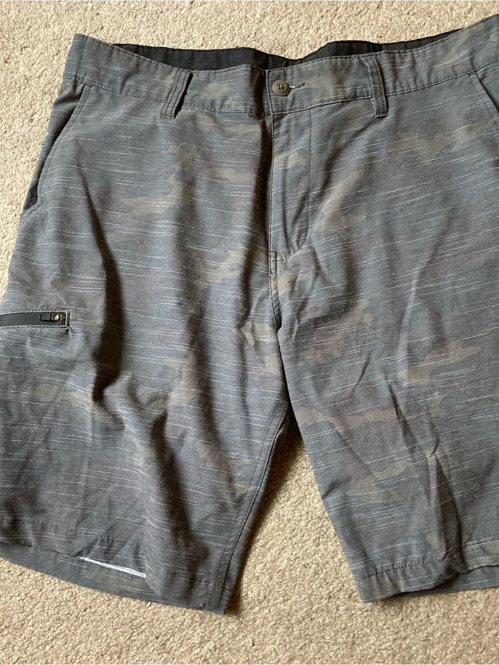 Ron Jon Gray Camouflage Cargo Shorts